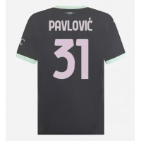 Stroje piłkarskie AC Milan Strahinja Pavlovic #31 Koszulka Trzeciej 2024-25 Krótki Rękaw